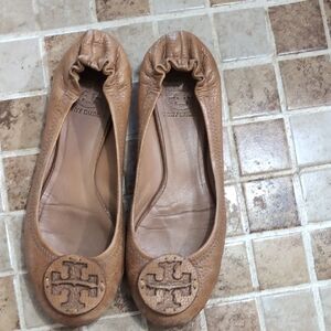 Tory Burch Women's Tan Ballet Flats